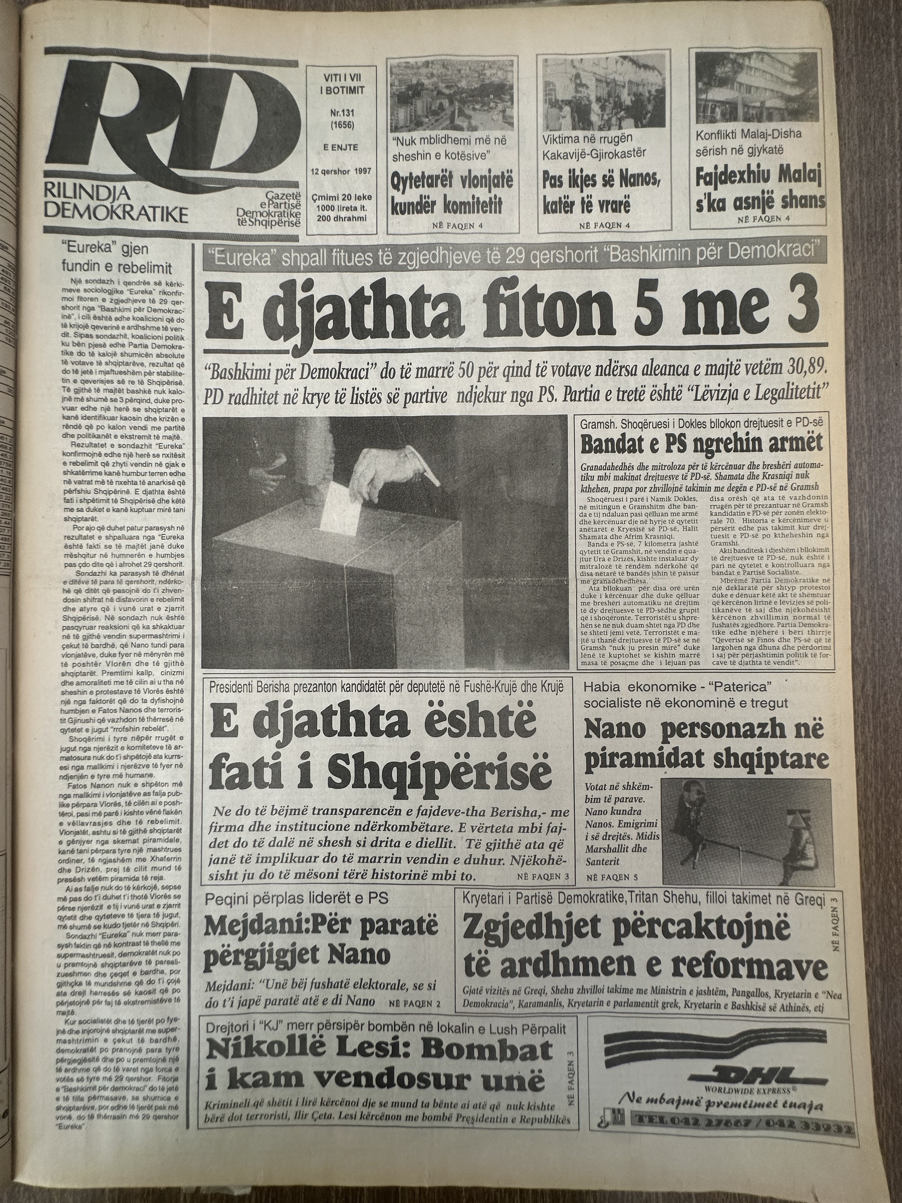 Rilindja Demokratike 1997-06-12